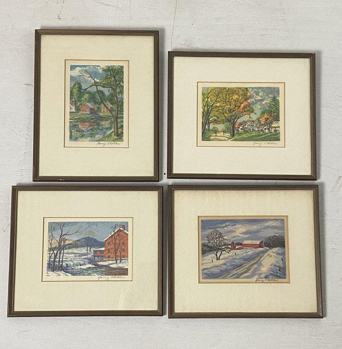 Group of 4 Signed Harry Shokler Prints (1 of 5)