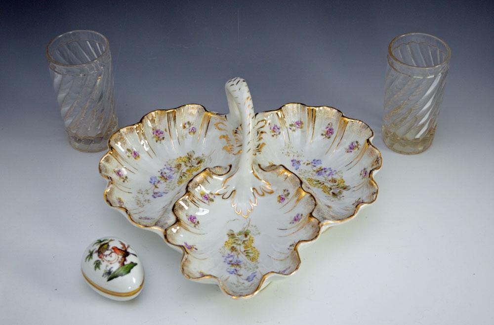 Lot of China & Glass (Herened, Baccarat & KPM) (1 of 5)