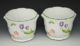Pair Of Tiffany & Co "Tiffany Petals" Lovely Cachepots (1 of 2)