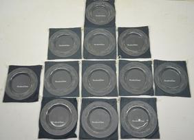 Rare Set of 12 Signed Steuben Engraved Plates (1 of 3)