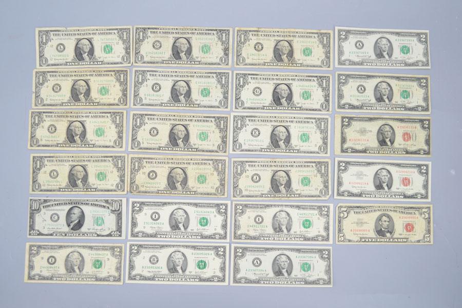 Collection of Various United States Paper Money (1 of 10)