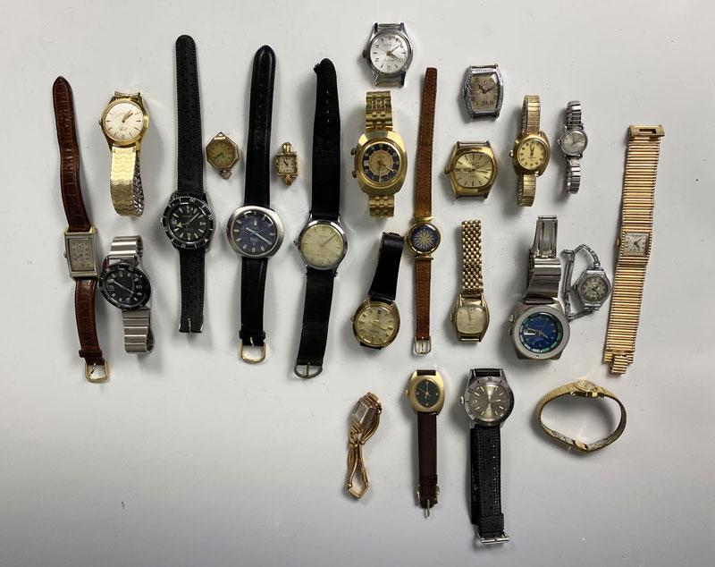 Lot of Vintage Wrist Watches (Gruen Pennard Borel etc.) (1 of 8)