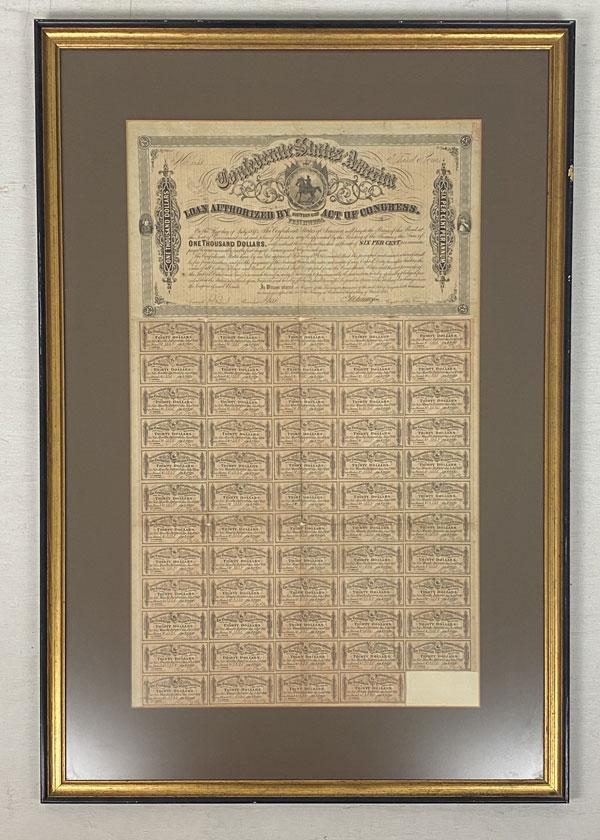 Confederate States America Thousand Dollar Rations (1 of 5)