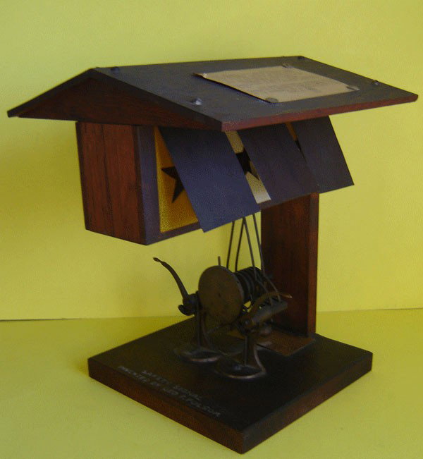 Early Version Interlocking Lever Machine Patent ?: Automatic Safety Interlocking Signal invented By GEO F. Fulsom. Measure's 12 x 8. A wonderful showpiece and an important part of the industrial age