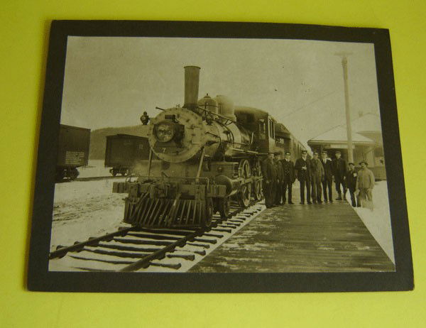 6 Vintage Photos Train Conductors And People: 6 Vintage Photos Train Conductors And People. 1: Engine No. 51 O.R.C. measures 4 x 5. Matted 5 1/2 x 6 3/4. 2: B.M.M. Train photo measures 4 1/2 x 6 1/2. 3: Wreck At Aurora measures 4 x 5. 4: Engine 2