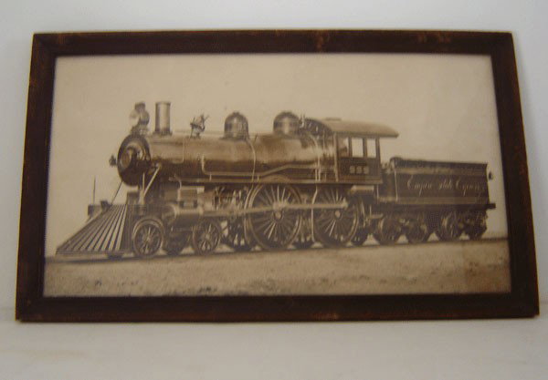 1893 Vintage Photo Of The Empire State Express: 1893 Vintage Photo Of The Empire State express No.999 Framed it measures 12 1/8 x 20 3/4. The picture measures 10 1/8 x 3/4.