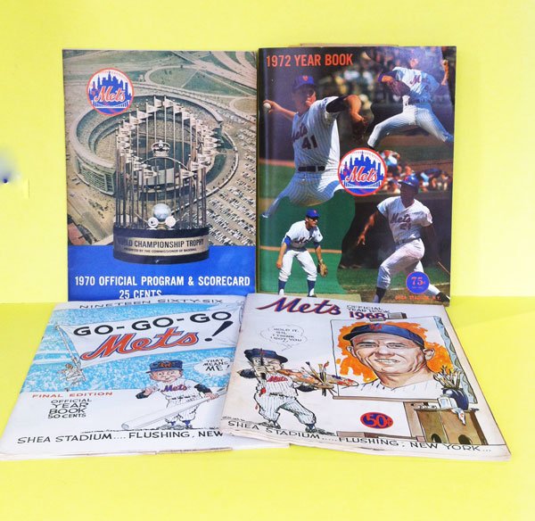 Large Lot Of 1960's and 70's Mets Baseball program: Large Lot Of 1960's and 70's Mets Baseball programs
