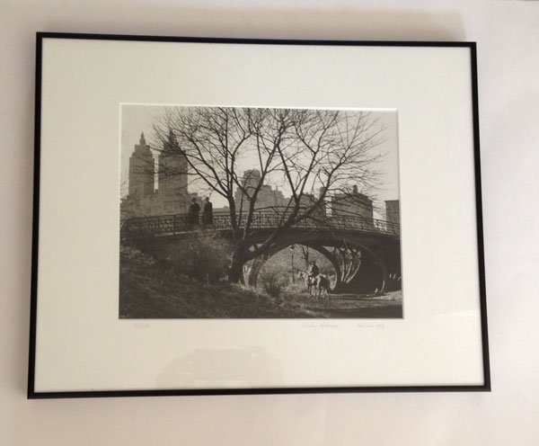3 Fred Stein Estate Photographs Of New York City: 1.) 182/350 "Marquee" New York 1947 the frame measures 20 1/4 x 16 inches. The photograph measures 10 x 9 3/4 inches. 2.) 215/350 "Paris Evening" 1934 the frame measures 20 1/4 x 16 inches. The photog