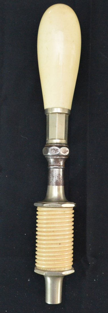 J. Most Ivory Handle Bar Tap Handle: Antique ivory handled beer tap. It measures 11.5" long