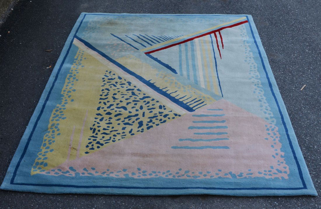 Mid Century Modern Kinoshita Rug: Very "Mad Men" style rug from the Art Deco Collection 1923 designed by Kinoshita. Measures 79" x 117"