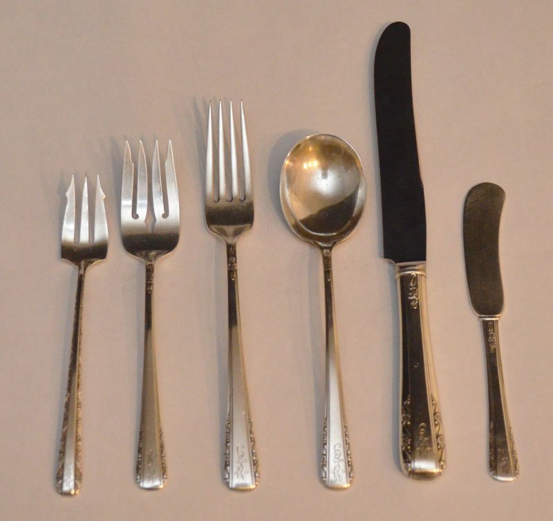 16 Pieces of International Silver Courtship Sterling (1 of 2)