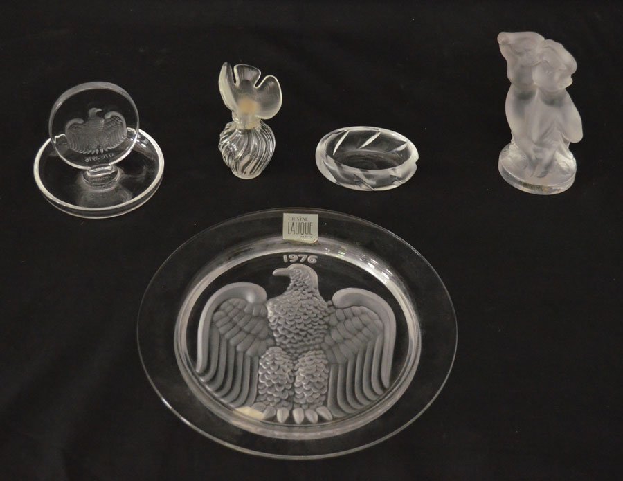 Generous Group of 5 Lalique Art Glass Pieces (1 of 5)