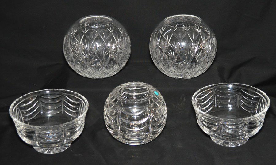 Chic Group of 5 Tiffany & Co Crystal Decorative Bowls (1 of 4)
