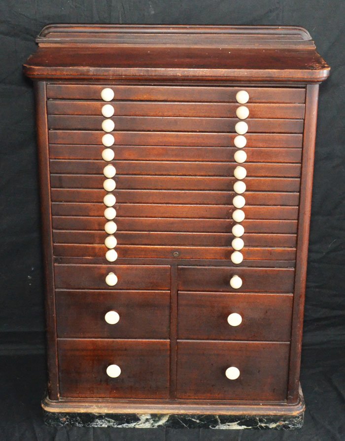 18 Drawer Dental Cabinet with Retro Drawer Pulls (1 of 3)