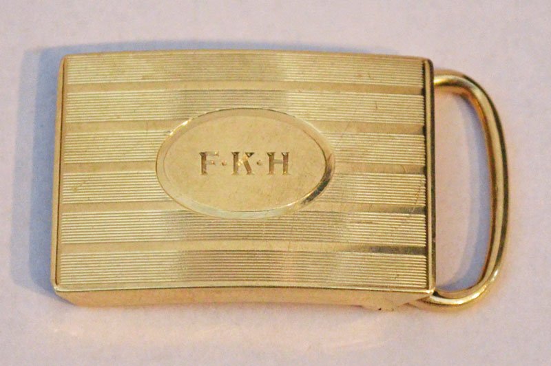 14k Black Starr & Frost Belt Buckle (1 of 2)