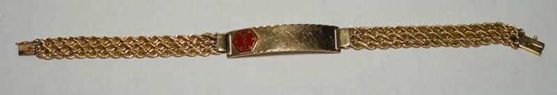 Retro 14k Gold ID Bracelet (1 of 3)