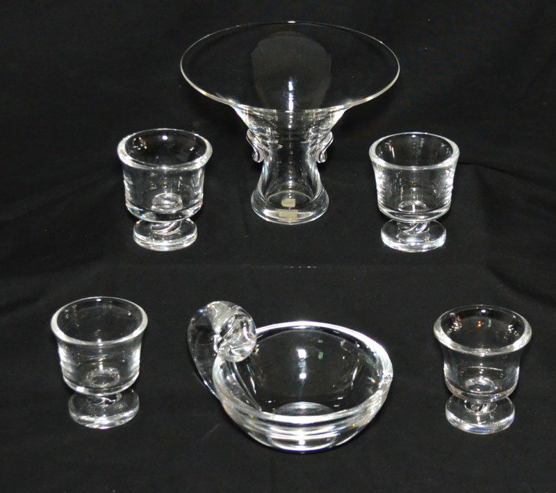 Lot of 6 Steuben Art Glass Pieces (1 of 4)