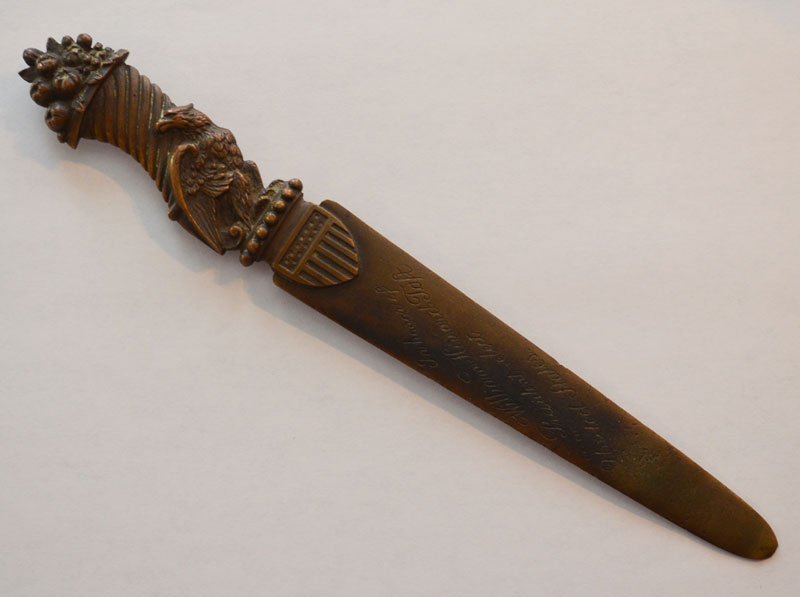 President Elect Taft Bronze Letter Opener (1 of 3)
