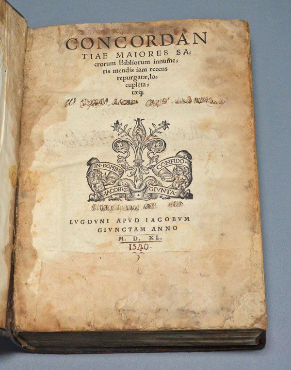 1540 Concordan Bibliorum Bible Concordance (1 of 3)