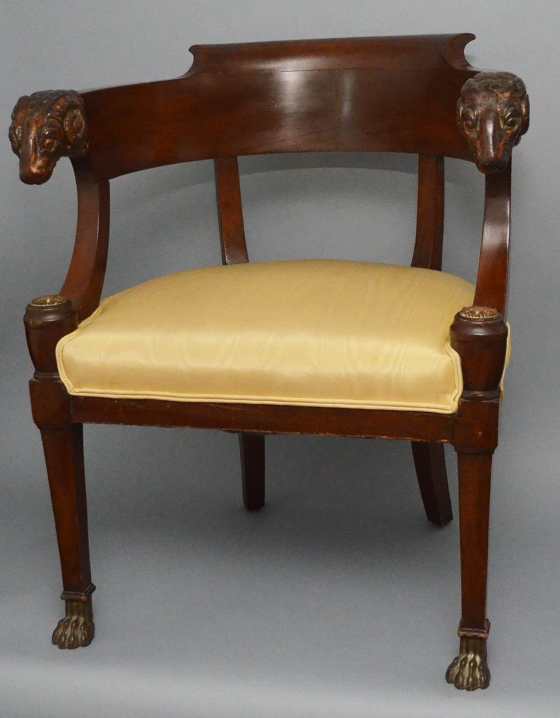 Empire Side Chair With Ormolu & Ram's Head Design (1 of 5)