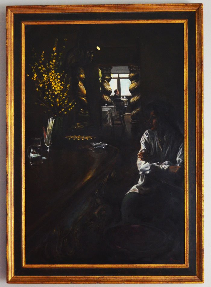 Harry McCormick Manhattan Bar Scene Painting (1 of 3)