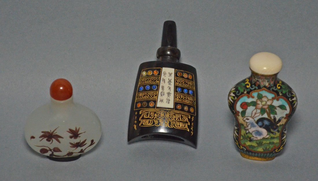 3 Antique Chinese Snuff Bottles (1 of 3)