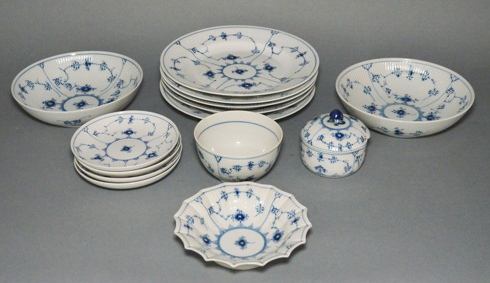 Royal Copenhagen Blue Fluted Dinner Service Lot (1 of 3)