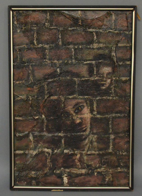 Otis Thomas Oil Painting  "The Ghetto Syndrome" (1 of 3)