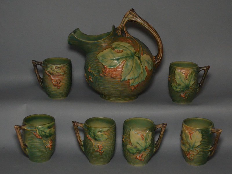 Roseville Bushberry Lemonade Set with Cups & Pitcher (1 of 3)