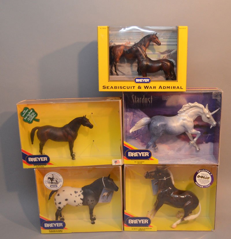 Collection of 5 Boxed Breyers Horses (1 of 1)