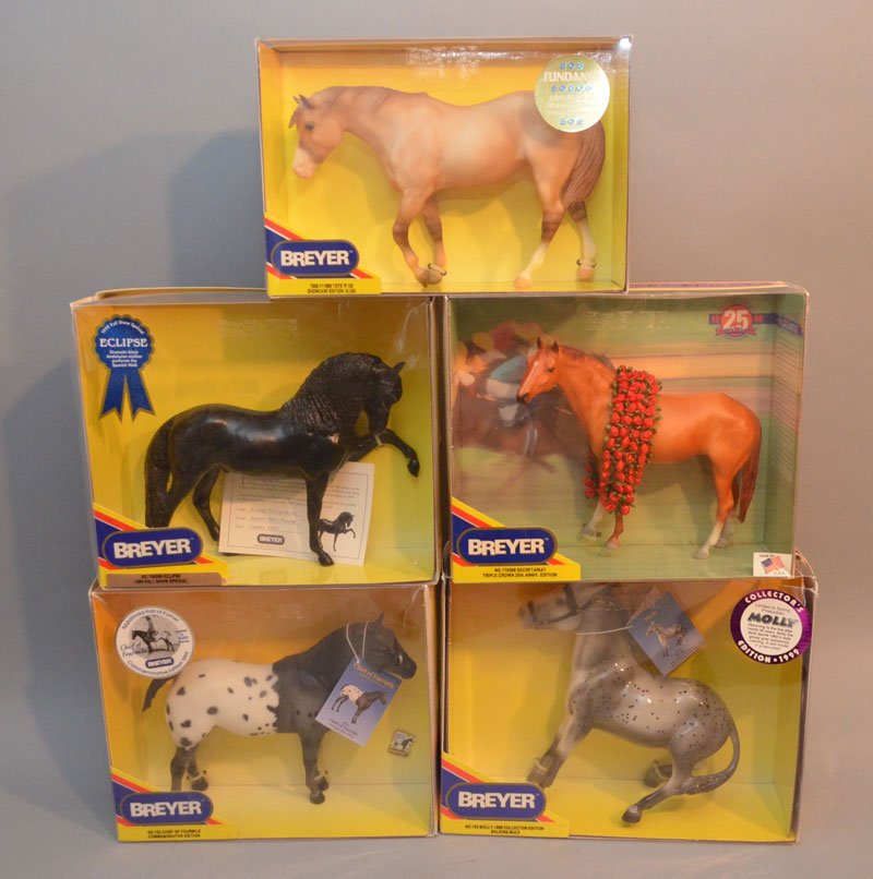 5 Breyers Horses in Their Boxes (1 of 1)