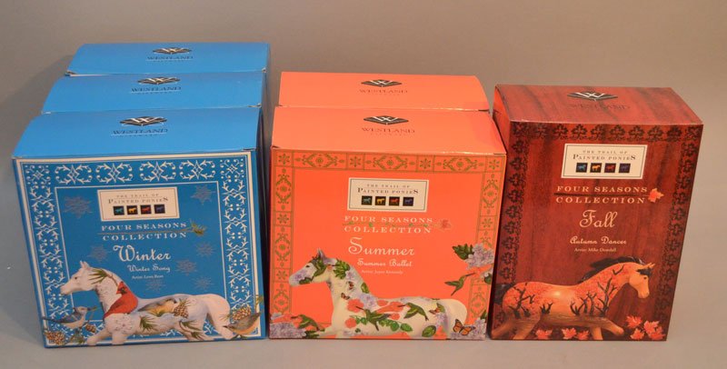 6 Trail of Painted Ponies Seasons Horses in Their Boxes (1 of 1)