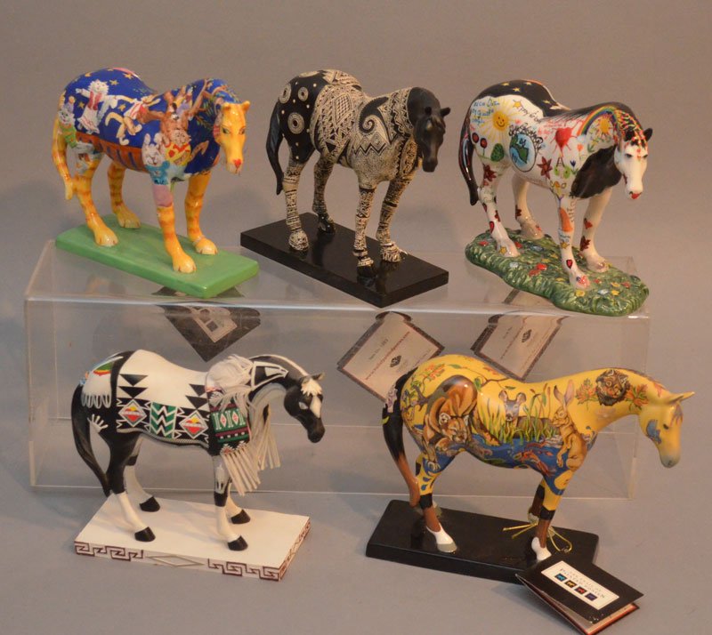 Lot of 5 Trail Painted Ponies Horses (1 of 1)