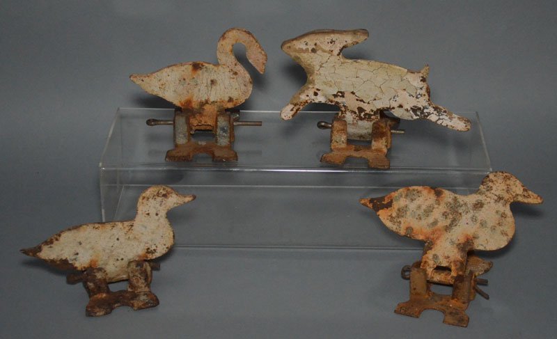 4 Vintage Cast Iron Shooting Targets (1 of 3)