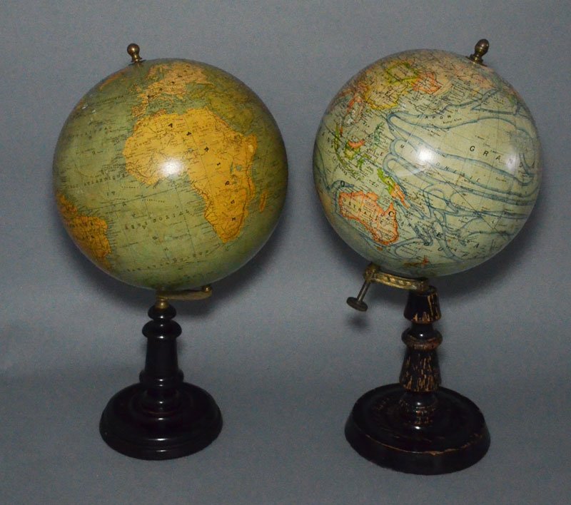 Pr of Terrestre Table Globes (J Forest) (1 of 3)