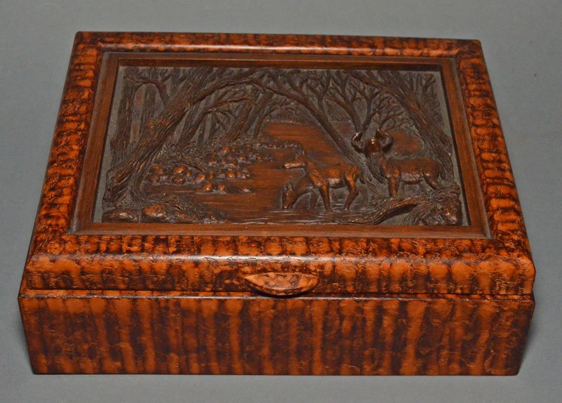 Decorative Faux Painted Composite Box (1 of 3)