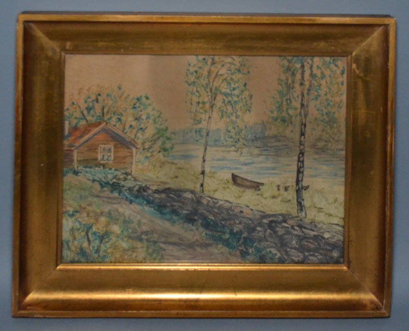 Herman Max Pechstein Watercolor Painting (1 of 4)