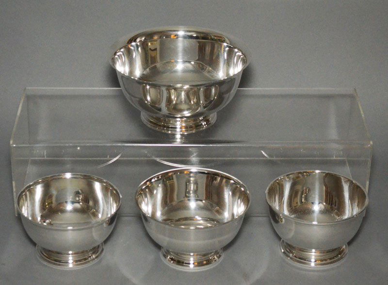 Lot Of 4 Sterling Silver Revere Bowls (1 of 3)