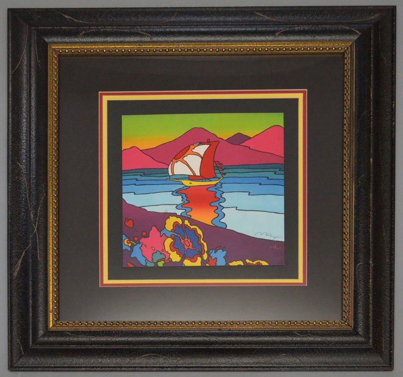 Signed & Numbered Peter Max "Sunset Sail" (1 of 5)