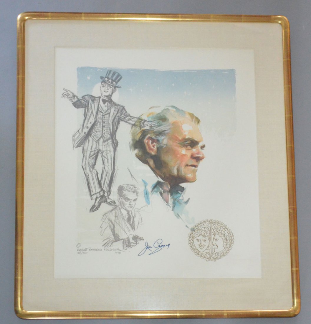 E.R. Kinsler & James Cagney Signed Lithograph (1 of 3)