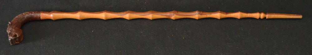 Vintage Figural Carved Dragon Cane (1 of 3)
