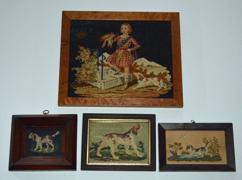 4 Antique Dog Needleworks (1 of 5)