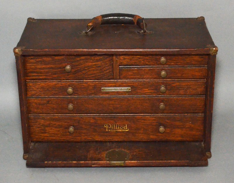 Antique Oak Pilliod Machinist Chest (1 of 6)