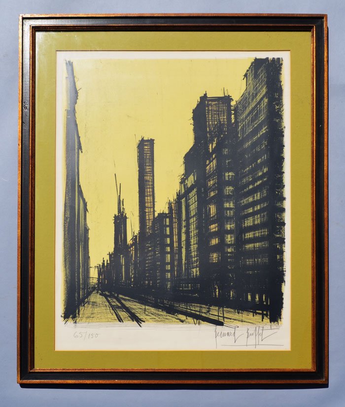 Bernard Buffett Signed & Numbered New York City (1 of 4)