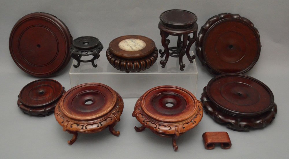 Large Collection of Asian Display Stands (1 of 2)