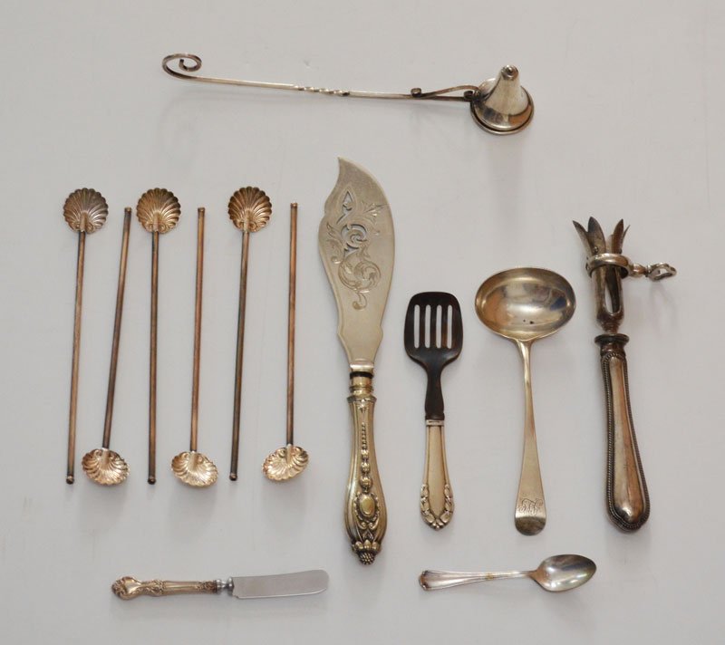 Misc Sterling Silver Flatware Pieces inc Jensen (1 of 3)