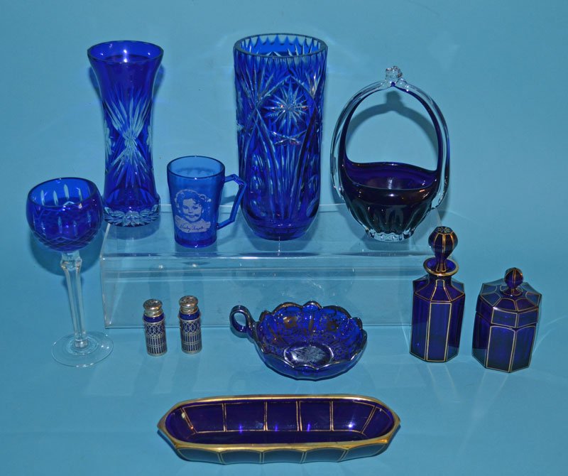 Vintage Collection of Cobalt Blue Glass (1 of 5)