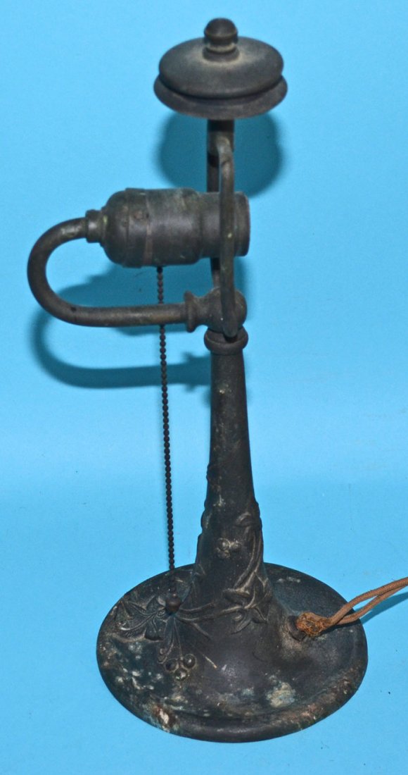 Hubbell Socket Bronze Lamp Base w Ivy (1 of 3)