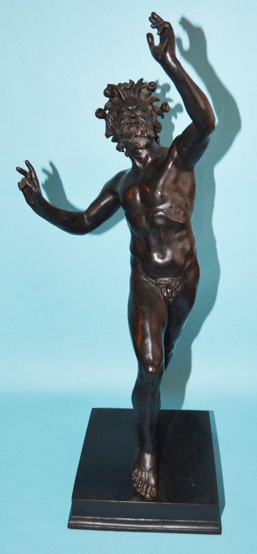 Large Bronze Dancing Pan of Pompeii Statue (1 of 7)