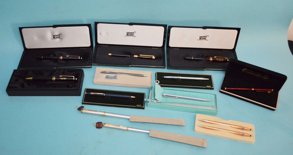 12 Mont Blanc, Tiffany & Co, Cross & Parker Pens (1 of 4)